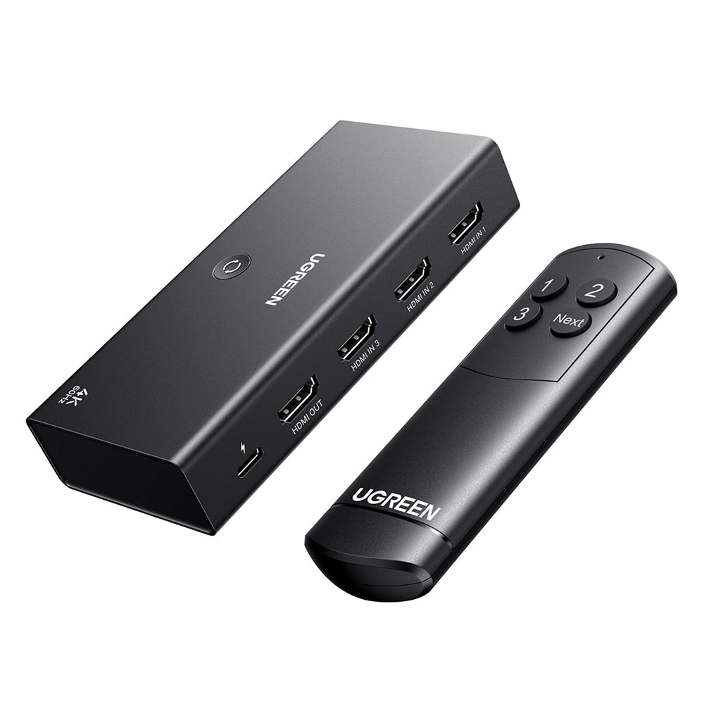 Switch Video HDMI UGREEN AW504 (55857), Черен
