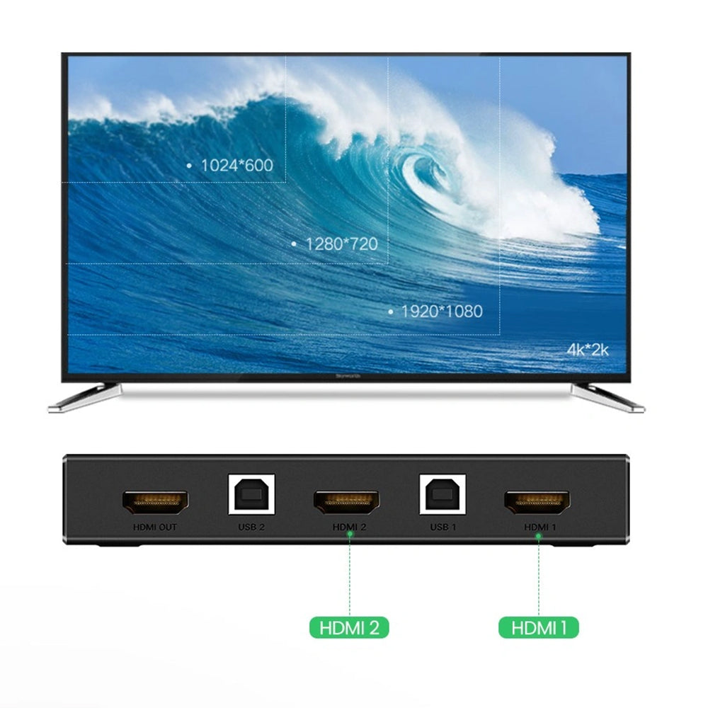Switch Video HDMI UGREEN CM200 (50744), Черен