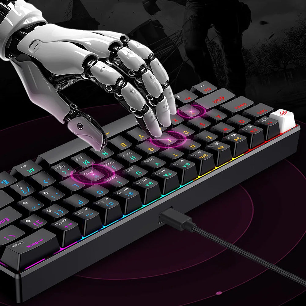 Гейминг клавиатура с кабел USB HAVIT KB903L, RGB, 1.8м, Черна
