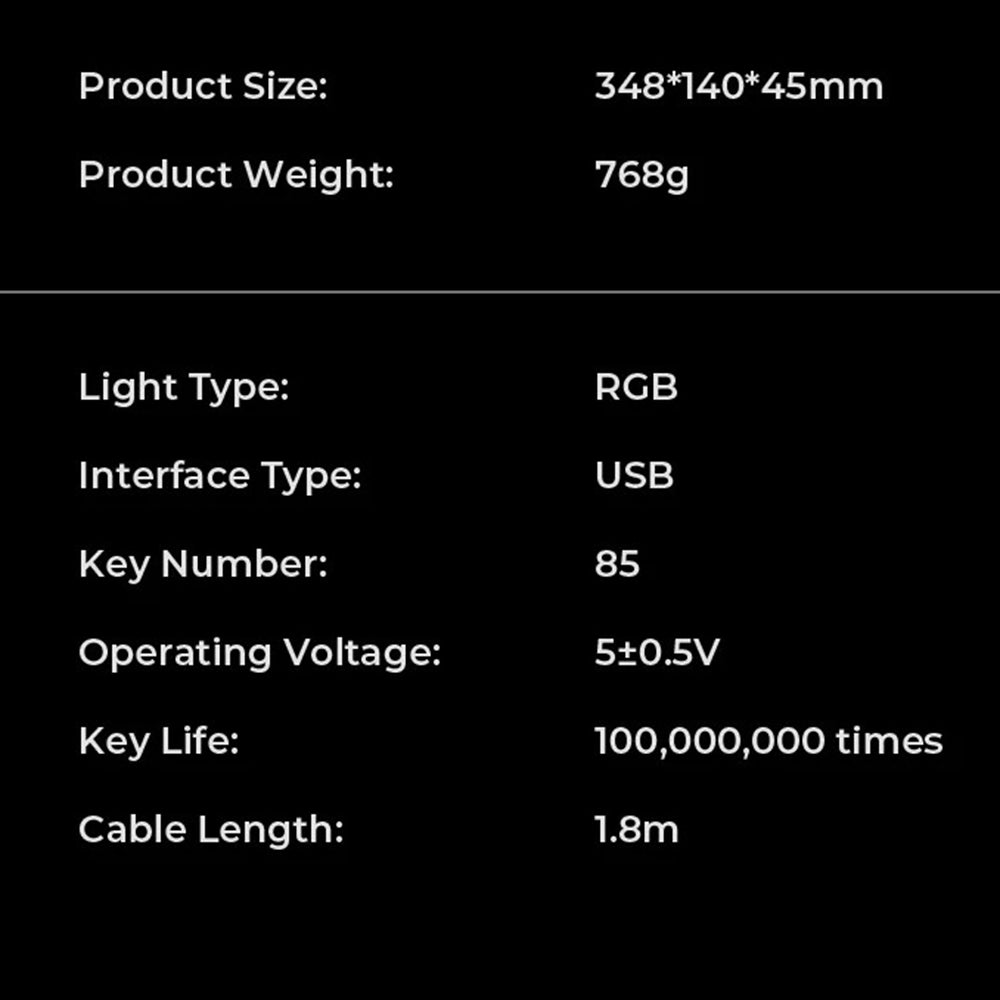 Гейминг клавиатура HAVIT KB904L, RGB, 1.8m, Черно-Зелена