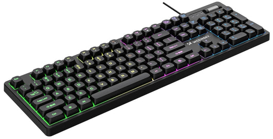 Гейминг клавиатура с кабел USB WZK WKG-200, RGB, 1.5м, Черна
