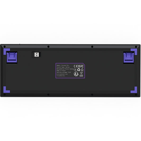 Proove Slicker Pro Wireless Gaming Keyboard, RGB, BT / Wi-Fi / Wired, 1.8m, Black WKSLPEN22416