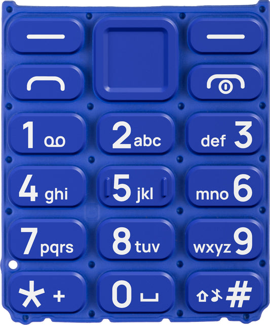 Латинска клавиатура за HMD 105 / Nokia 105 (2024), синя
