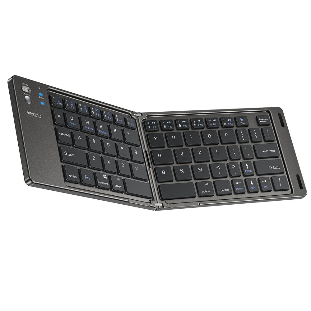 Сгъваема Bluetooth клавиатура Yesido KB27, Черна