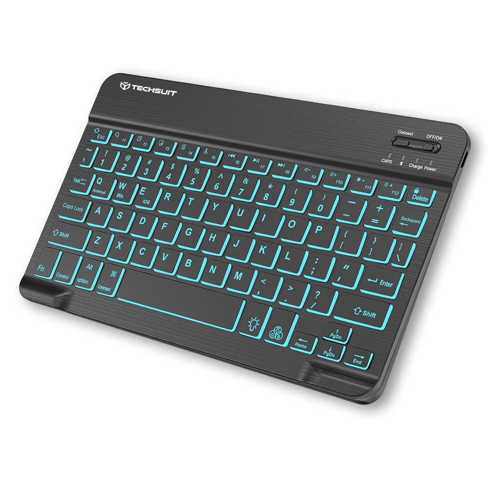 Безжична клавиатура Techsuit WK1, RGB, Черна