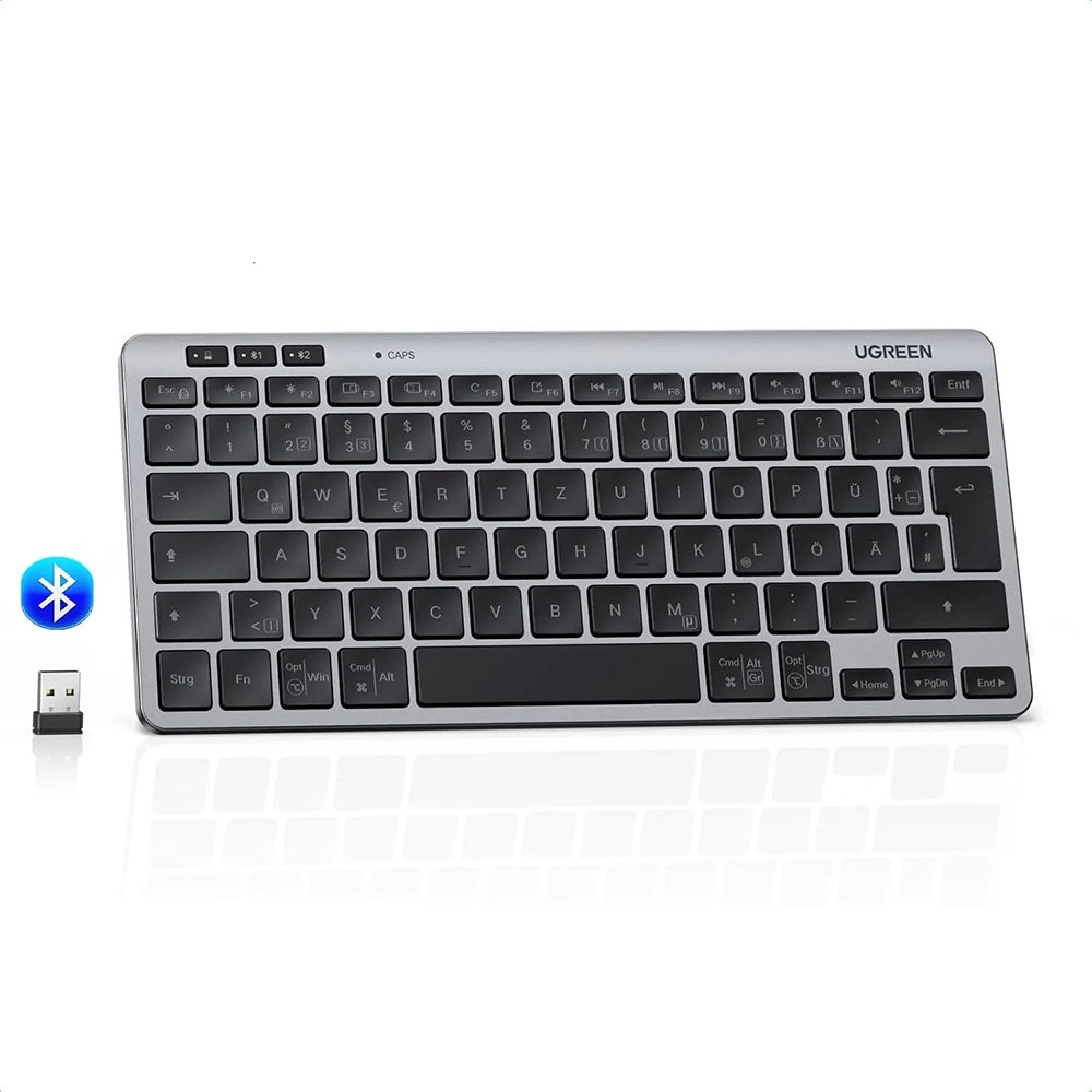 Безжична клавиатура UGREEN 75049, BT / Wi-Fi, Черна