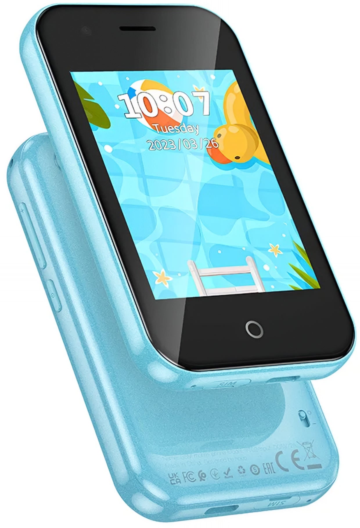 Мобилен телефон HOCO Y102 Kids, 2G, Дисплей 2.8 инча, Син