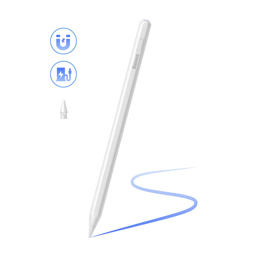 Touch Pen Baseus Smooth Writing 2 Series за Apple iPad, Активна безжична версия, Бял SXBC080102