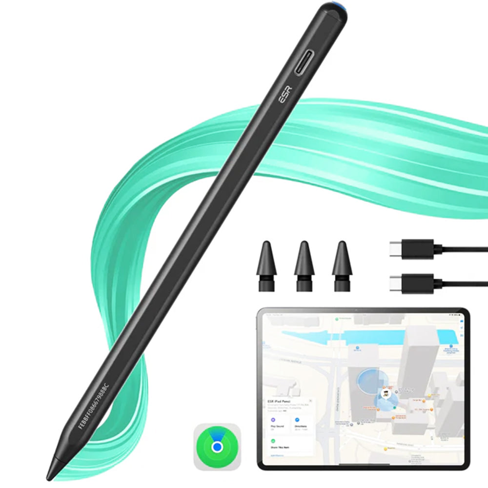 Touch Pen ESR Geo за Apple iPad, Активна версия, Черен