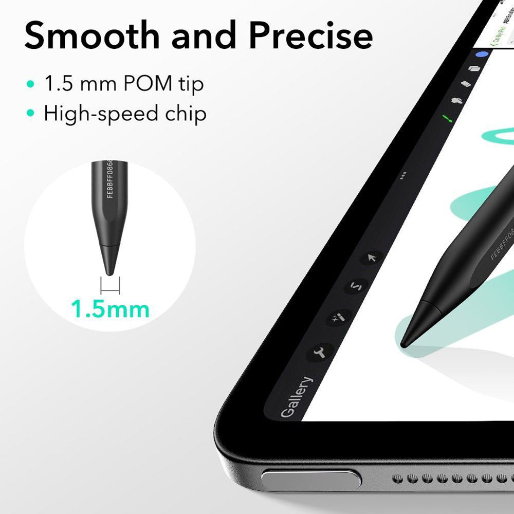 Touch Pen ESR Geo за Apple iPad, Активна версия, Черен