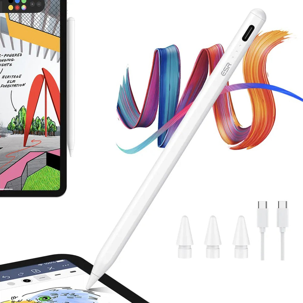 Touch Pen ESR за Apple iPad, Активна версия, Бял