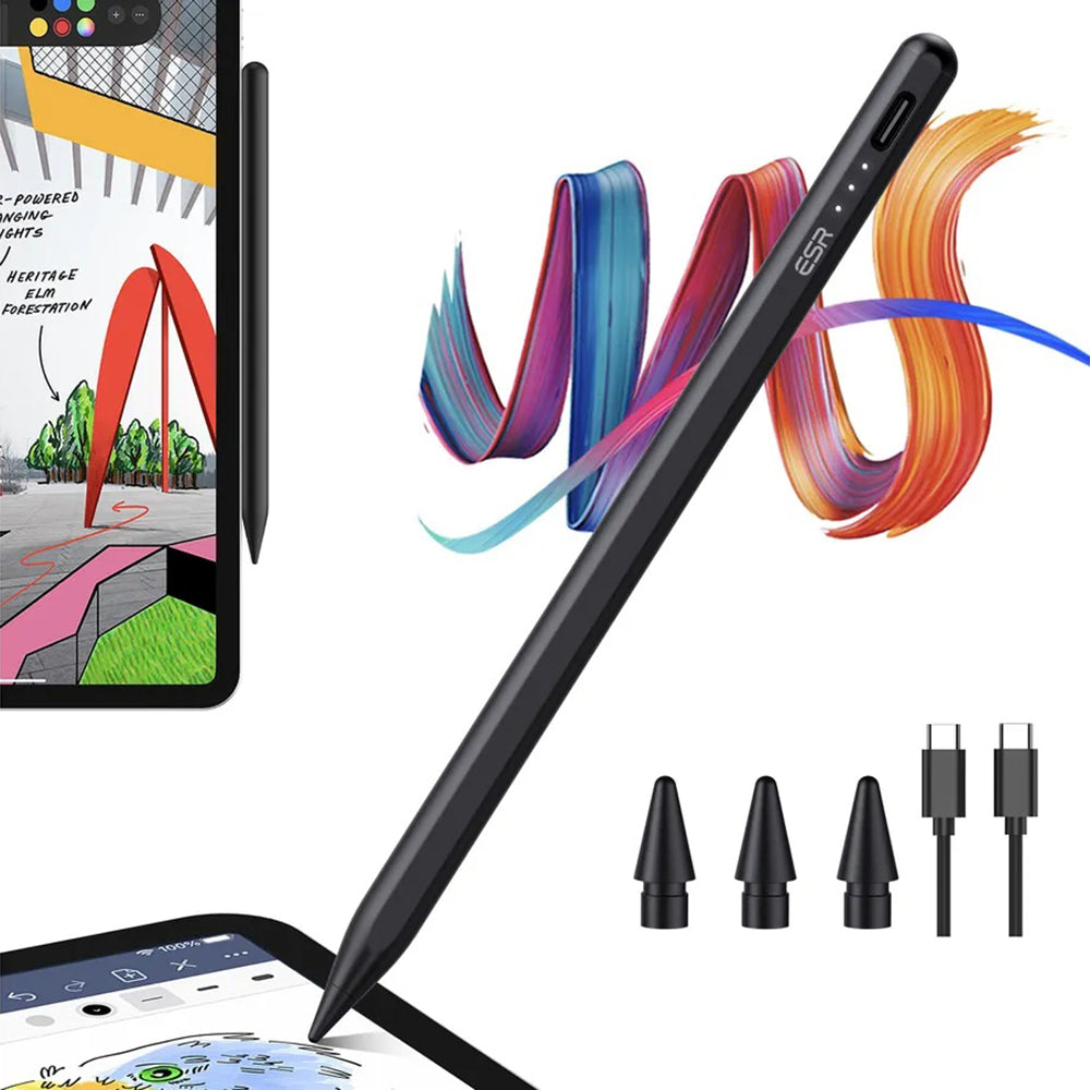 Touch Pen ESR за Apple iPad, Активна версия, Черен