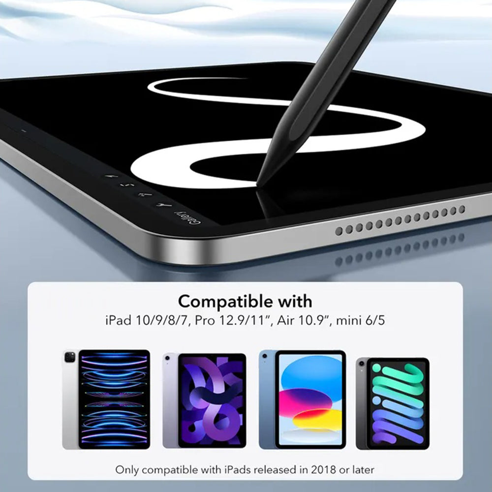 Touch Pen ESR за Apple iPad, Активна версия, Черен