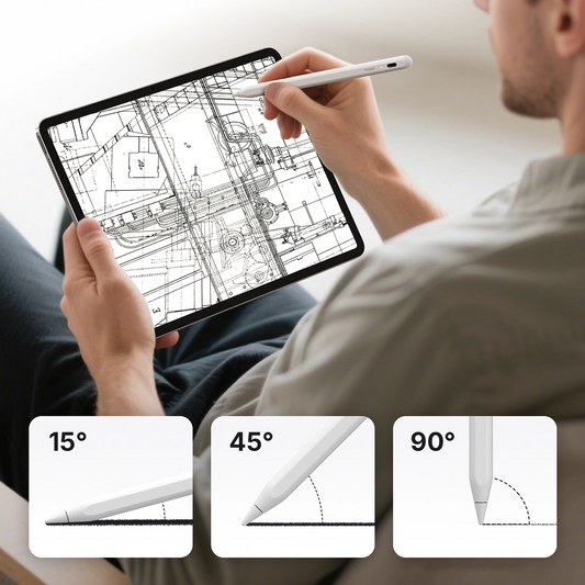 Тъч писалка Metapen A8 за Apple iPad, Активна версия, бяла ME-APP152