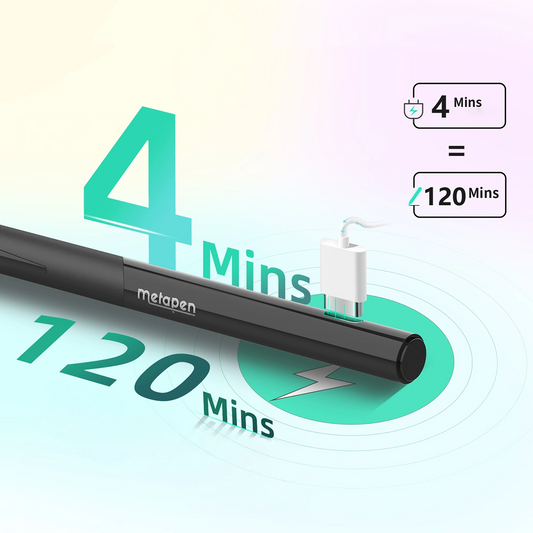 Тъч писалка Metapen D1 за Apple iPad, Активна версия, Черен ME-APP452
