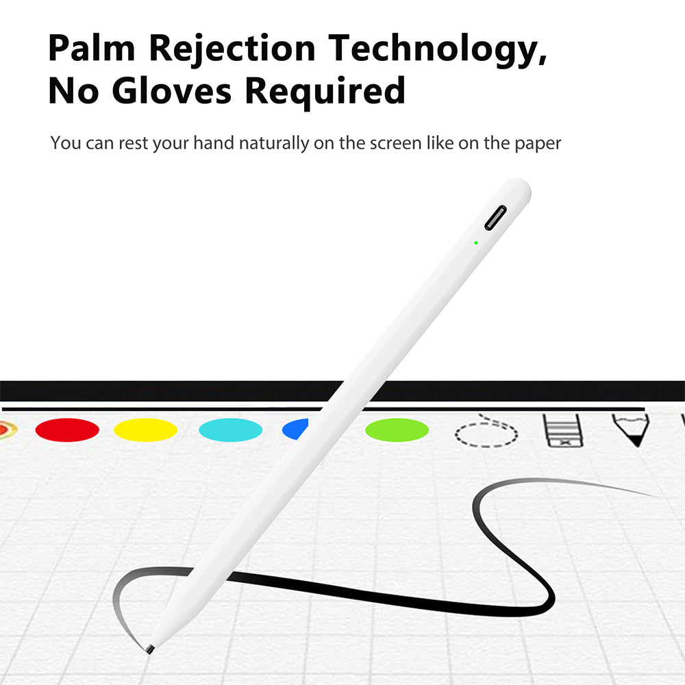 Touch Pen Techsuit A580S за Apple iPad, Активна версия, Бял