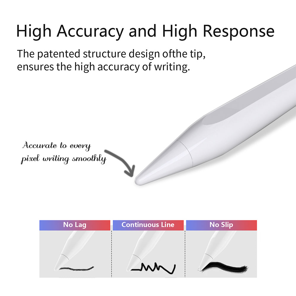 Touch Pen Techsuit AC10-CP за Apple iPad, Активна версия, Бял