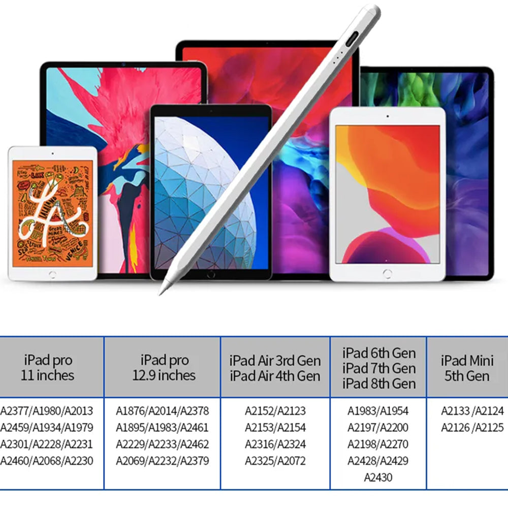 Touch Pen Techsuit JA04 за Apple iPad, Активна версия, Бял