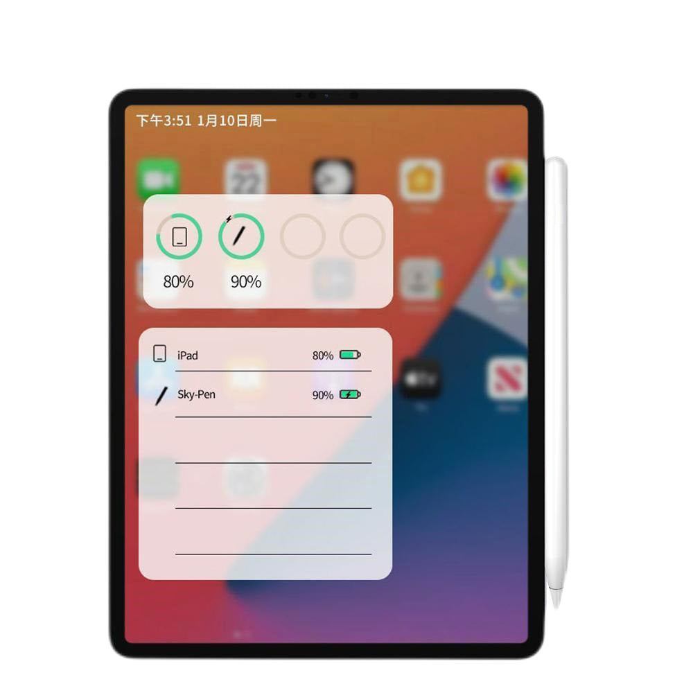 Touch Pen Techsuit M2 за Apple iPad, Активна версия, Бял