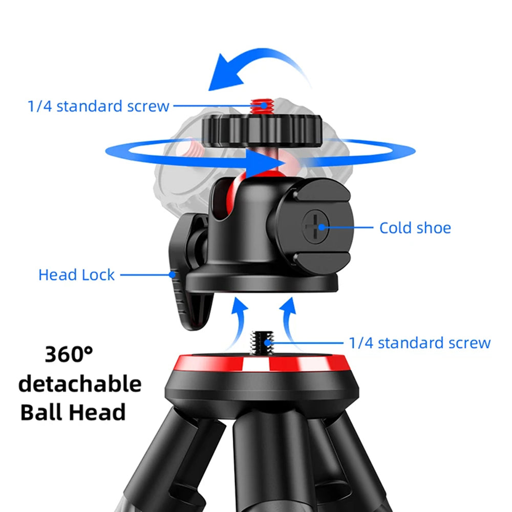 Статив 1/4inch Techsuit C02, Черен