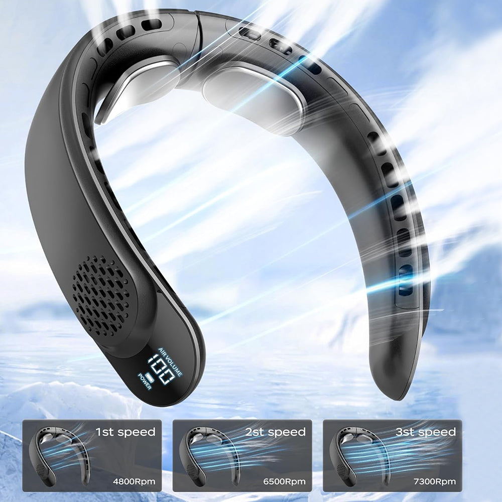 Преносим вентилатор Techsuit S8, черен