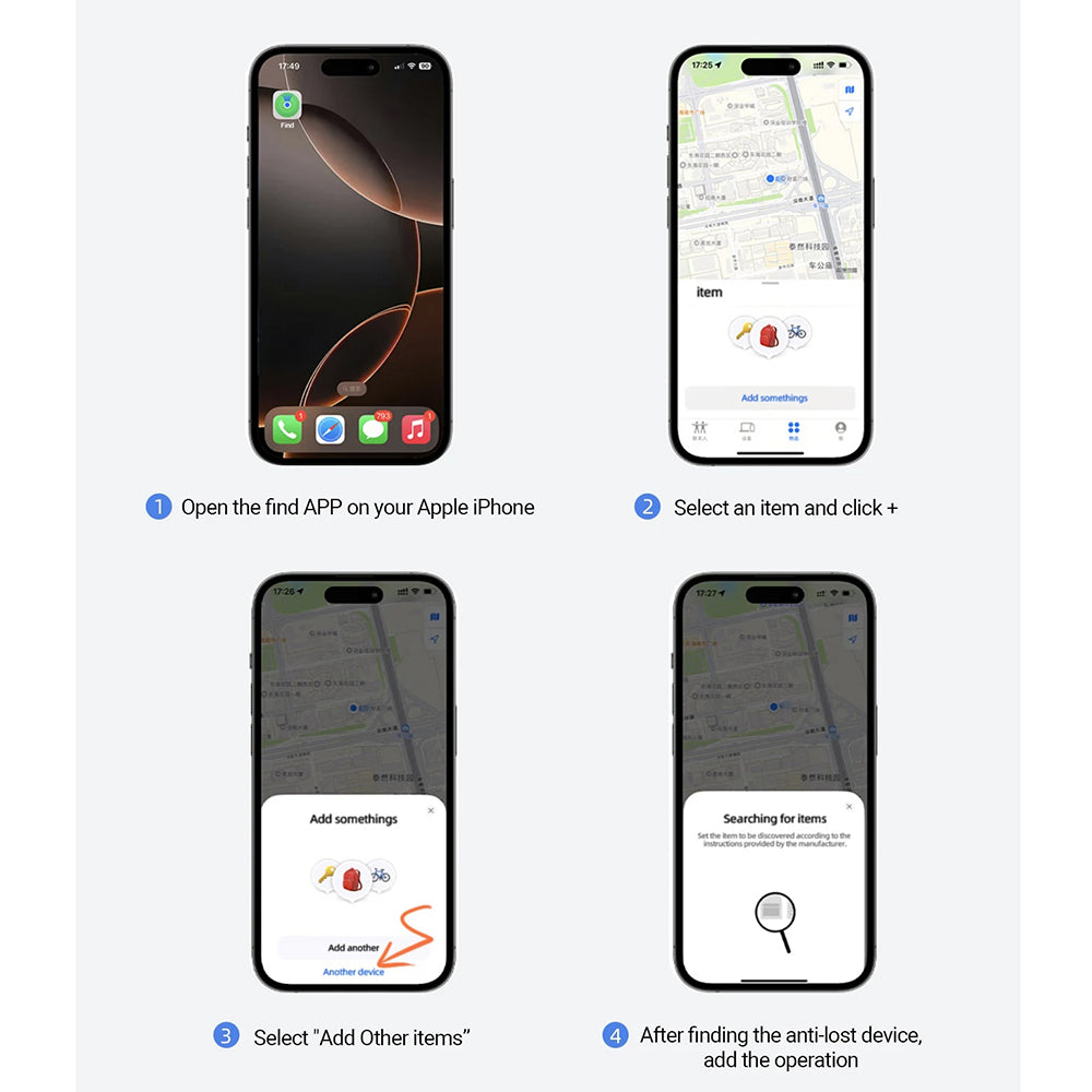 Acefast SmartTag S1 for iOS Series, Gray