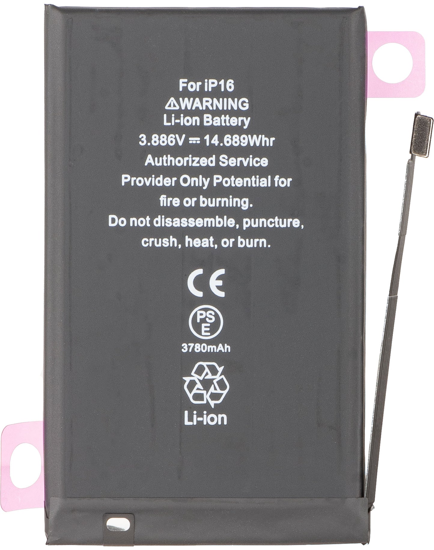 Батерия Apple iPhone 16, Висок капацитет