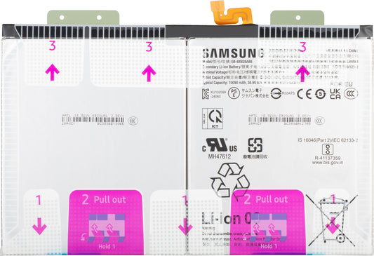 Акумулатор Samsung Galaxy Tab S10 FE+, EB-BX828ABE, Service Pack GH82-37171A