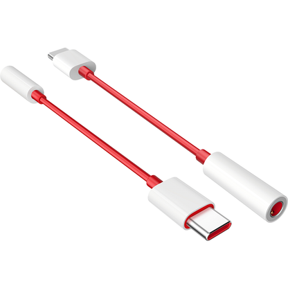 Аудио адаптер USB-C - 3,5 мм OnePlus TC01W, 0,09 м, червен 5461100024