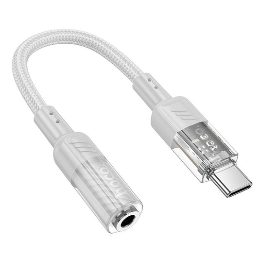 Аудио адаптер USB-C - 3,5 мм HOCO LS37, сив 