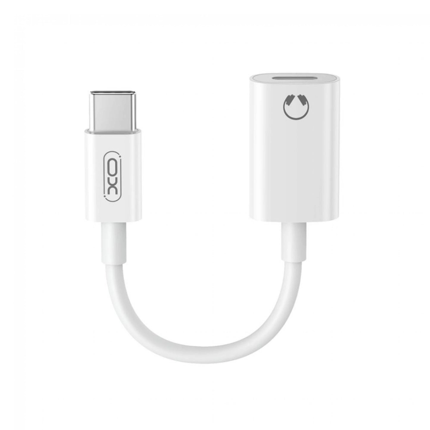 Аудио адаптер USB-C - Lightning XO Design NB-R268B, Бял