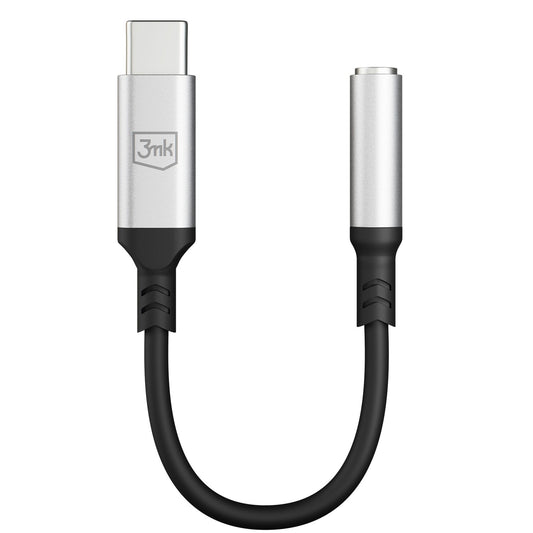 Аудио адаптер USB-C - 3.5 мм 3MK, Сребрист