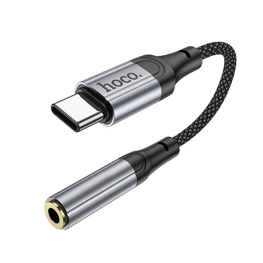 Аудио адаптер USB-C - 3.5mm HOCO LS36, Сив