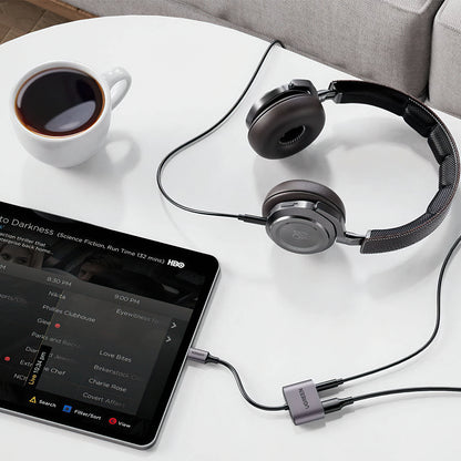 Аудио адаптер USB-C - 3.5mm / USB-C UGREEN CM231, Сив