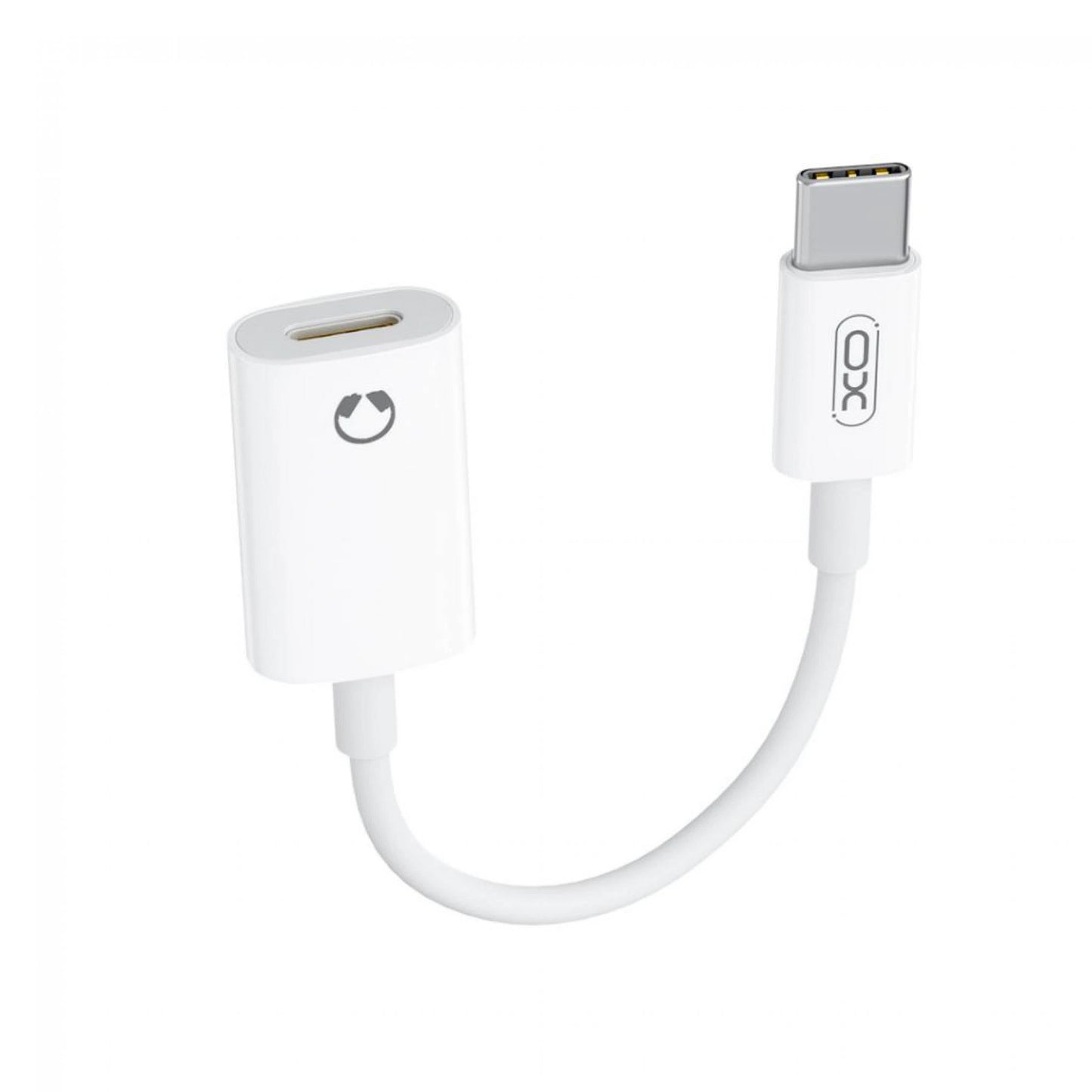 Аудио адаптер USB-C - Lightning XO Design NB-R268B, Бял