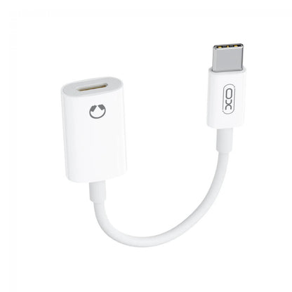 Аудио адаптер USB-C - Lightning XO Design NB-R268B, Бял