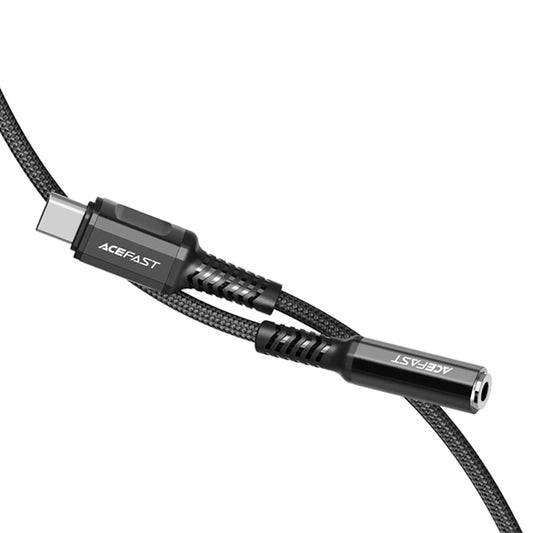 Аудио адаптер USB-C - 3.5mm Acefast C1-07, Черен
