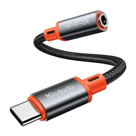 Аудио адаптер USB-C - 3.5mm McDodo CA-7561, Черен