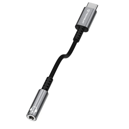 Адаптер за аудио USB-C - 3.5mm Techsuit AC14 SonicPiX, Сив