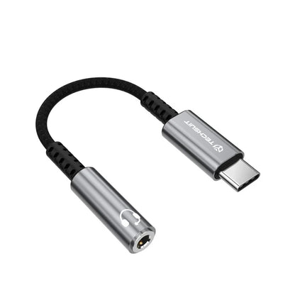 Адаптер за аудио USB-C - 3.5mm Techsuit AC14 SonicPiX, Сив