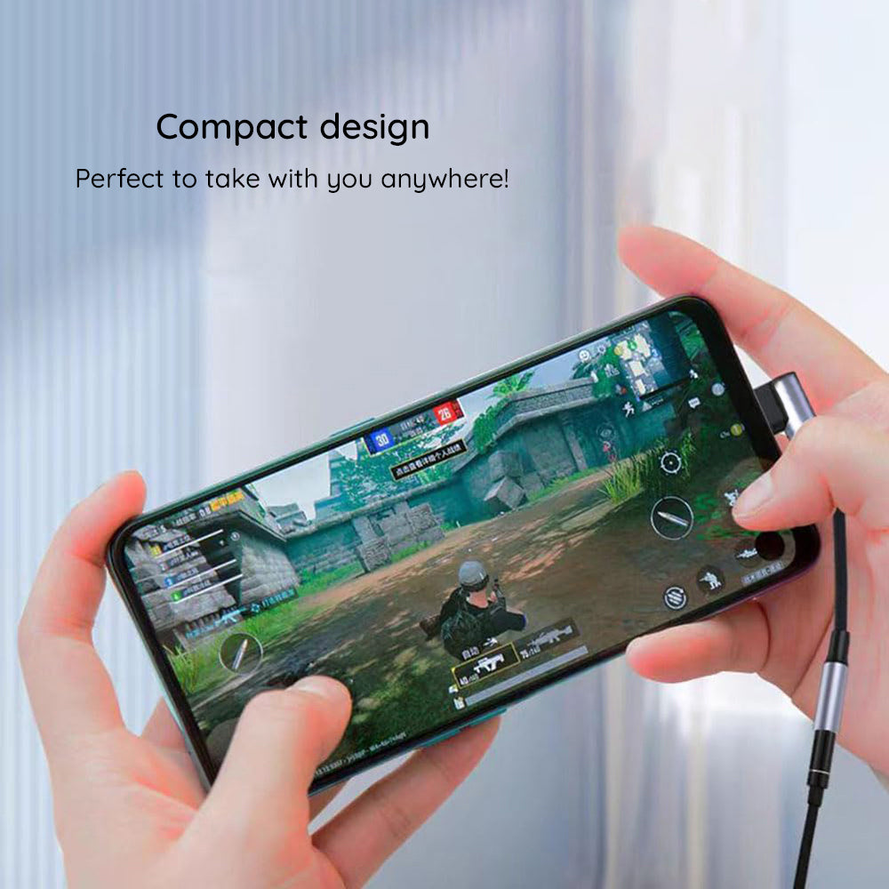 Аудио адаптер USB-C - 3.5mm Techsuit AC7 MusicDox, Сив