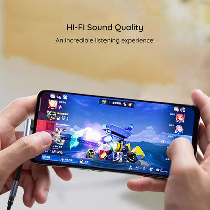 Аудио адаптер USB-C - 3.5mm Techsuit AC7 MusicDox, Сив