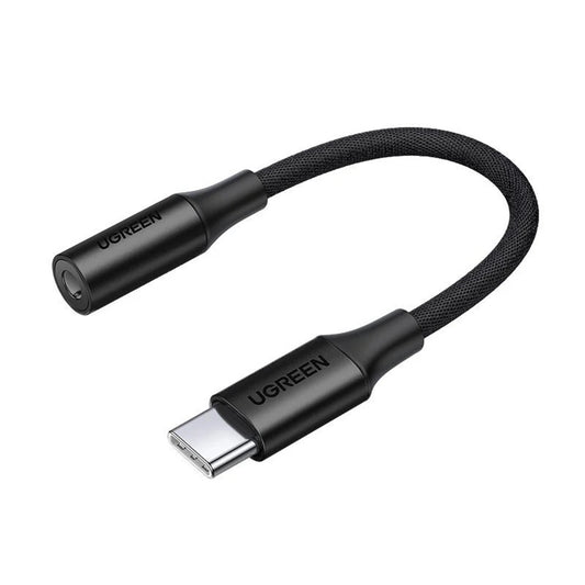 Аудио адаптер USB-C - 3.5mm UGREEN AV161, Черен