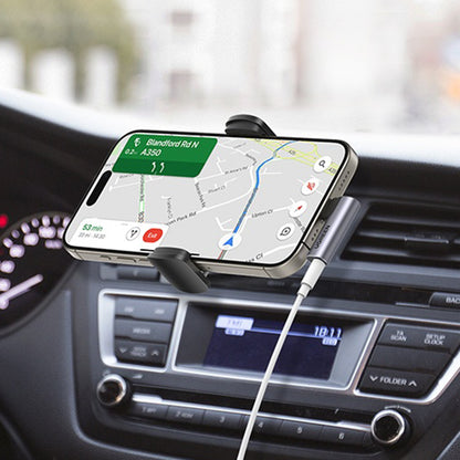 Аудио адаптер USB-C - 3.5mm UGREEN CM460 (20194) под ъгъл, сив