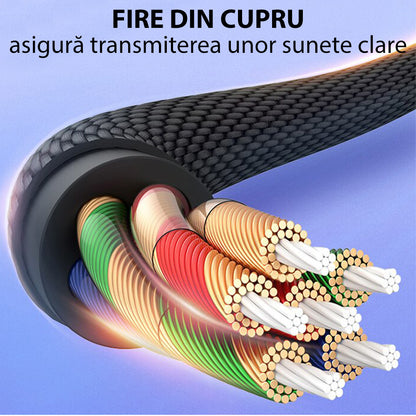 Аудио адаптер USB-C - 3.5mm Yesido YAU19, Черен