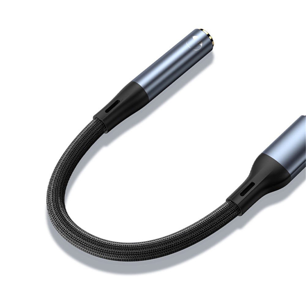 Аудио адаптер USB-C - 3.5mm Yesido YAU38, Черен