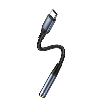 Аудио адаптер USB-C - 3.5mm Yesido YAU38, Черен