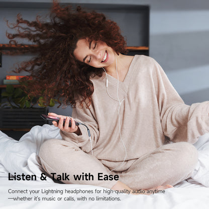 Аудио адаптер USB-C - Lightning McDodo CA-4870, Сив