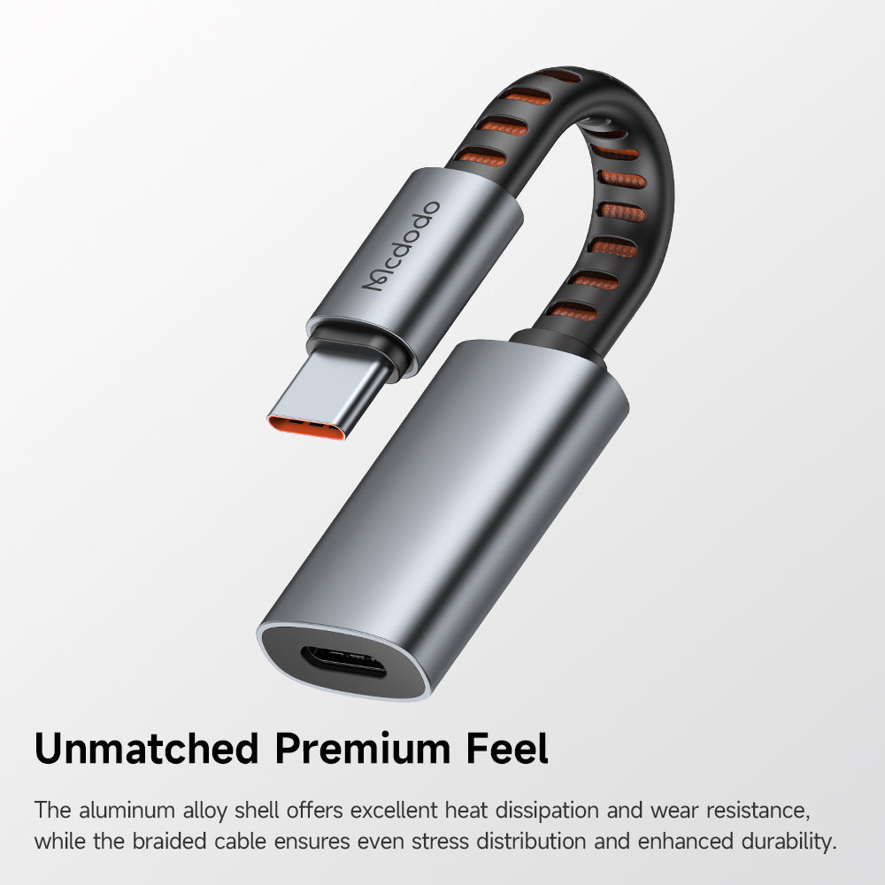 Аудио адаптер USB-C - Lightning McDodo CA-4870, Сив