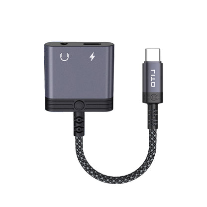 USB-C to USB-C / 3.5mm Lito LA04T Audio Adapter, Black
